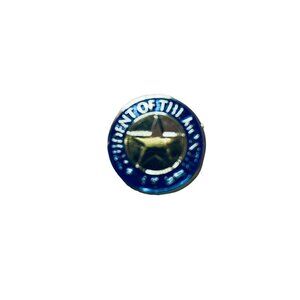 "Student of the Month" Goldtone and Blue Lapel Pin Star .75" Diameter